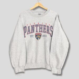 Vintage Florida Panthers Crewneck Sweatshirt, 90s Hockey NHL Panthers Shirt Tee